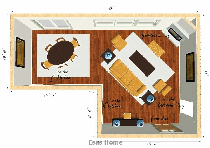 L Tip Salonda Yerleşim