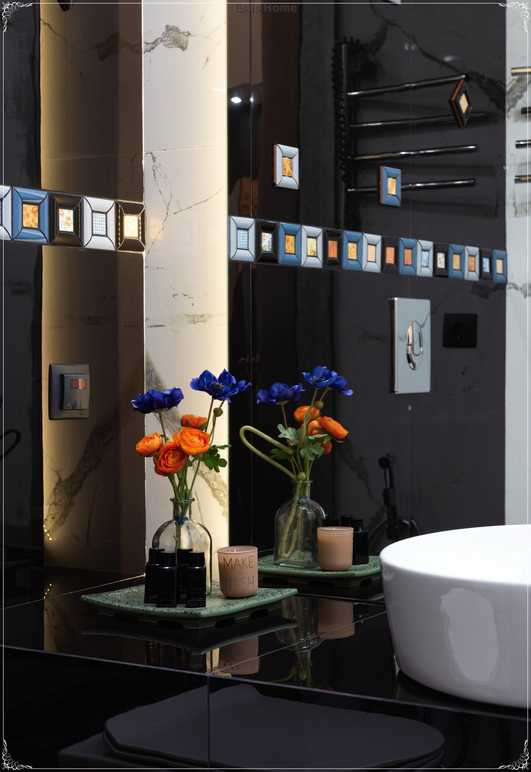 Siyah Beyaz Banyo Aksesuarları