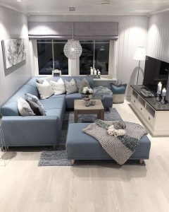 mavi l tipi salon