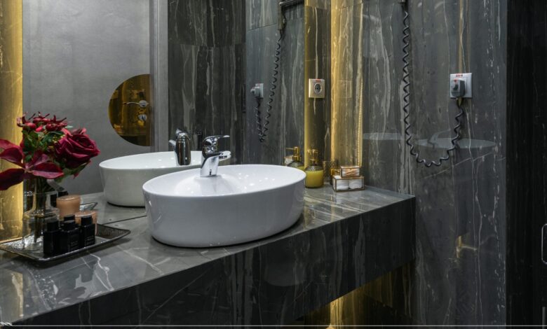 Siyah Beyaz Banyo Dekorasyonu