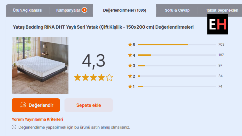 yatas yatak degerlendirmesi