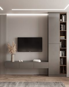 gri tonlu tv unitesi