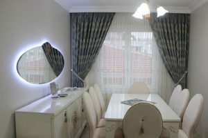 yemek alani fon perde
